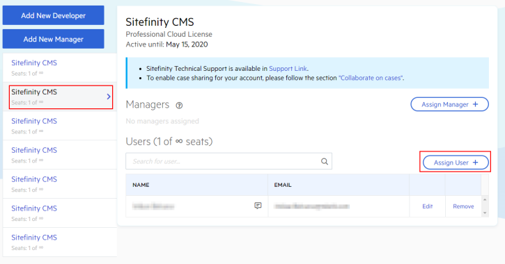 Licensed Users