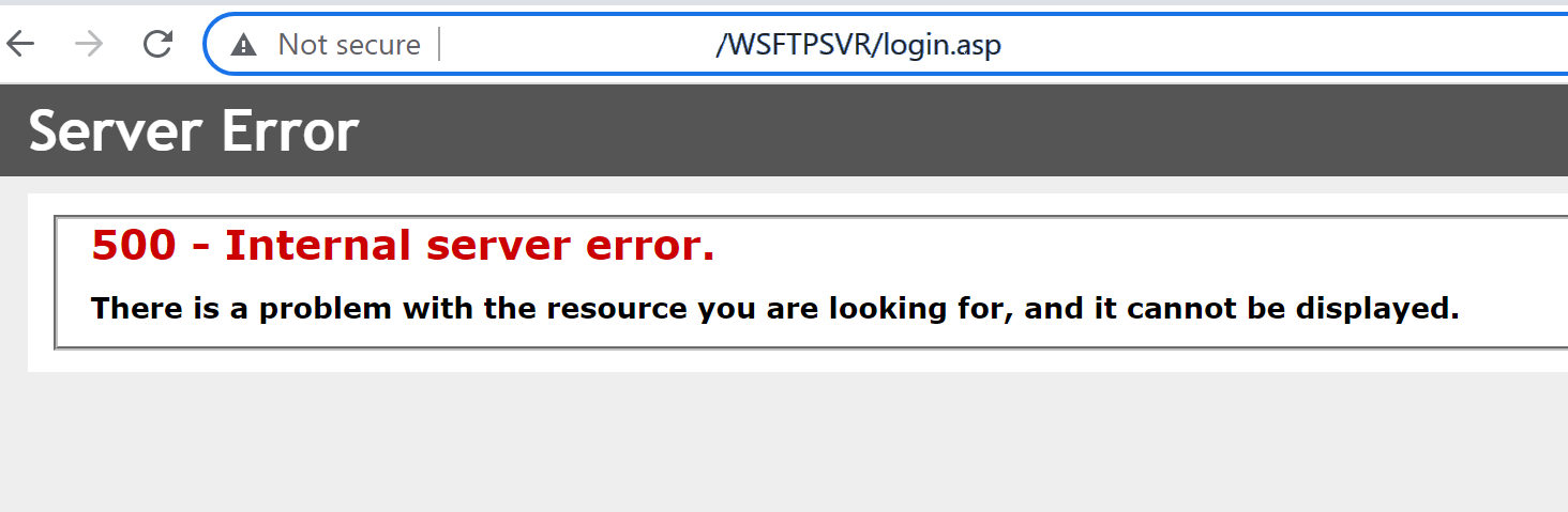 Web Admin Console No Longer Displaying Login After Upgrade to WS_FTP ...