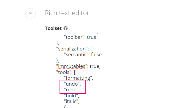 AdminApp: Creating undo/redo tools in the HTML editor - Progress Community