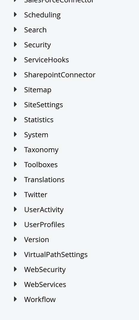Cloud: The Advanced Settings view is different than it used to be ...