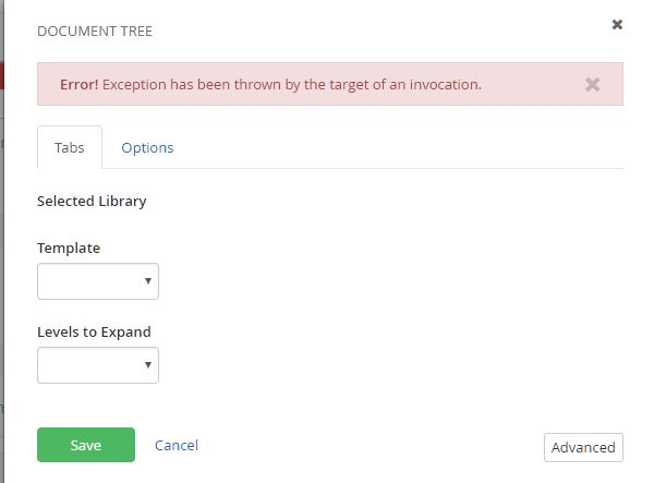 Doc Tree Error 1