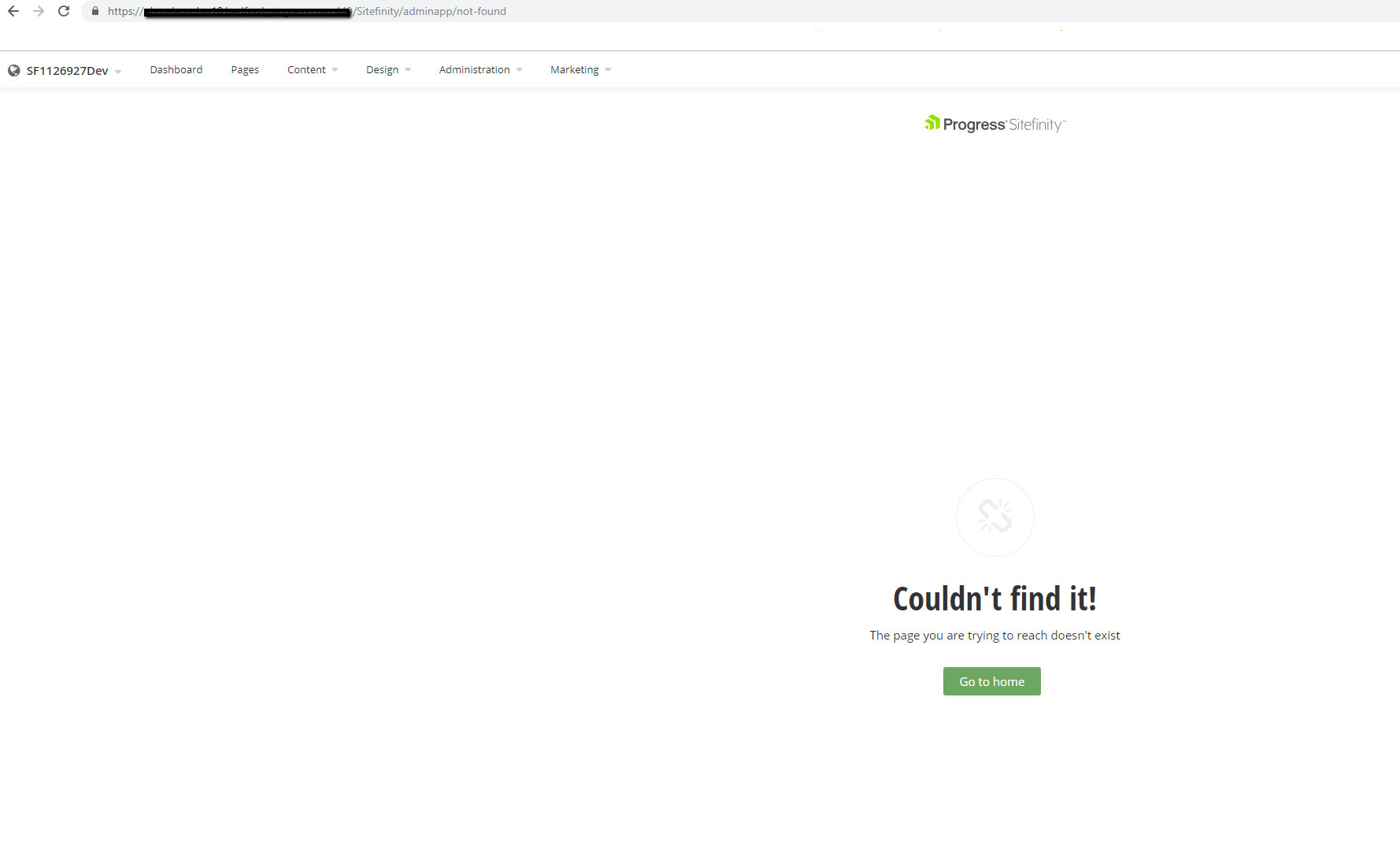 AdminApp Error - Couldn't find it!