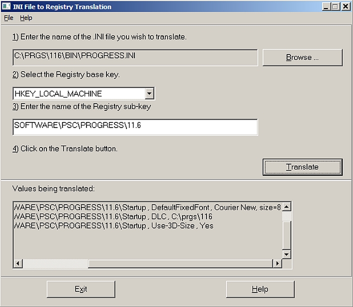 ini2reg.jpg  INI File to Registry Translation