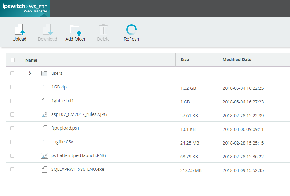 How can I send larger files using the WTM Progress Community