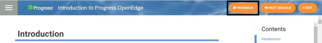 Feedback button