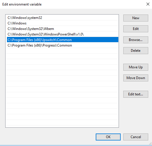 Variable to remove