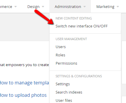 AdminApp: Issues while switching to the New interface - Progress Community