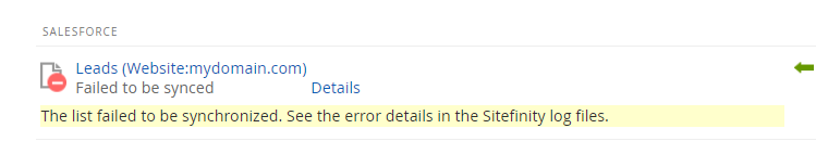 SFConnectorError