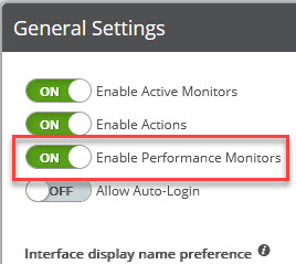 A screenshot of a general settings  Description automatically generated