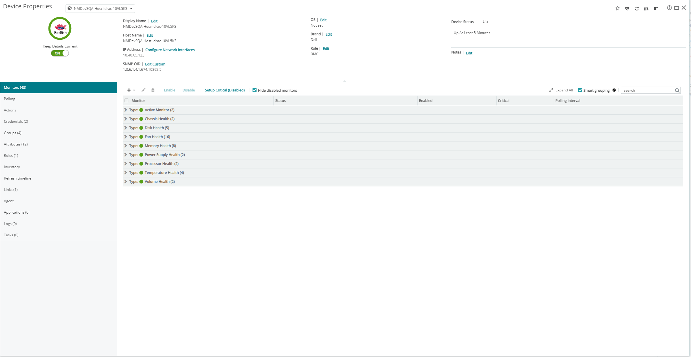 Device monitor view Smart monitor grouping Progress Community