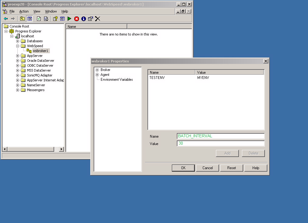 How to configure the WebSpeed Predefined Environment Variables ...
