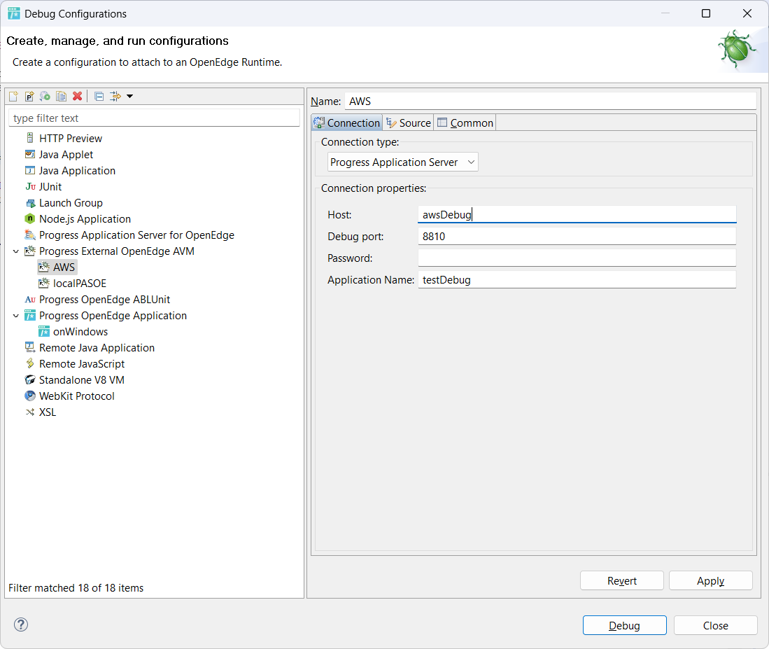 Running Debugger in PDSOE against remote PASOE instance doesn't stop in ...