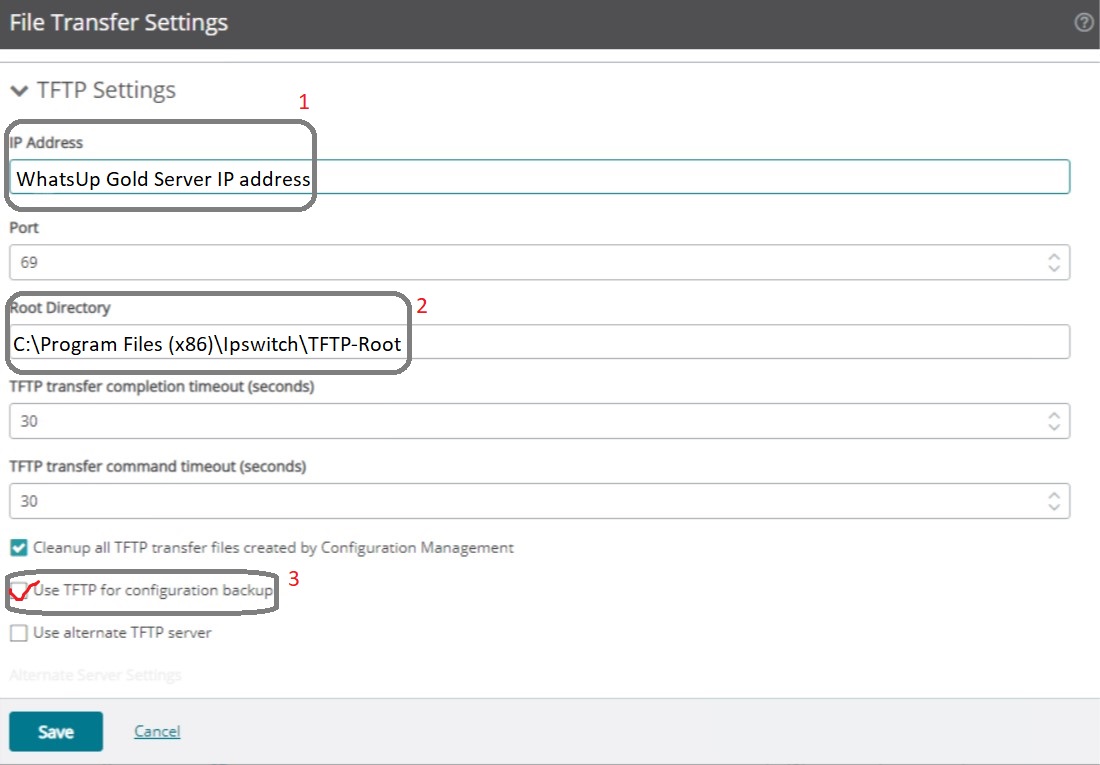 How to configure TFTP server for Configuration Management operations ...