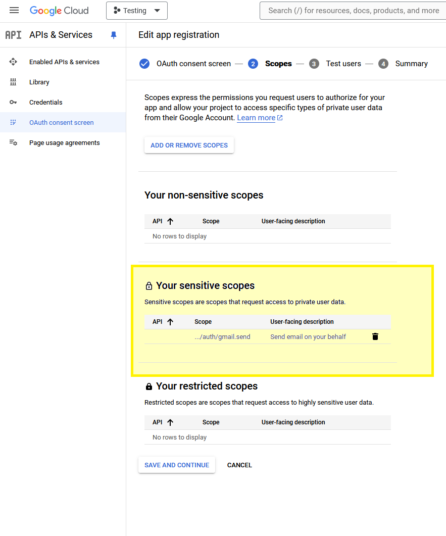 How to register an application in Google cloud console for SMTP/OAuth2 ...