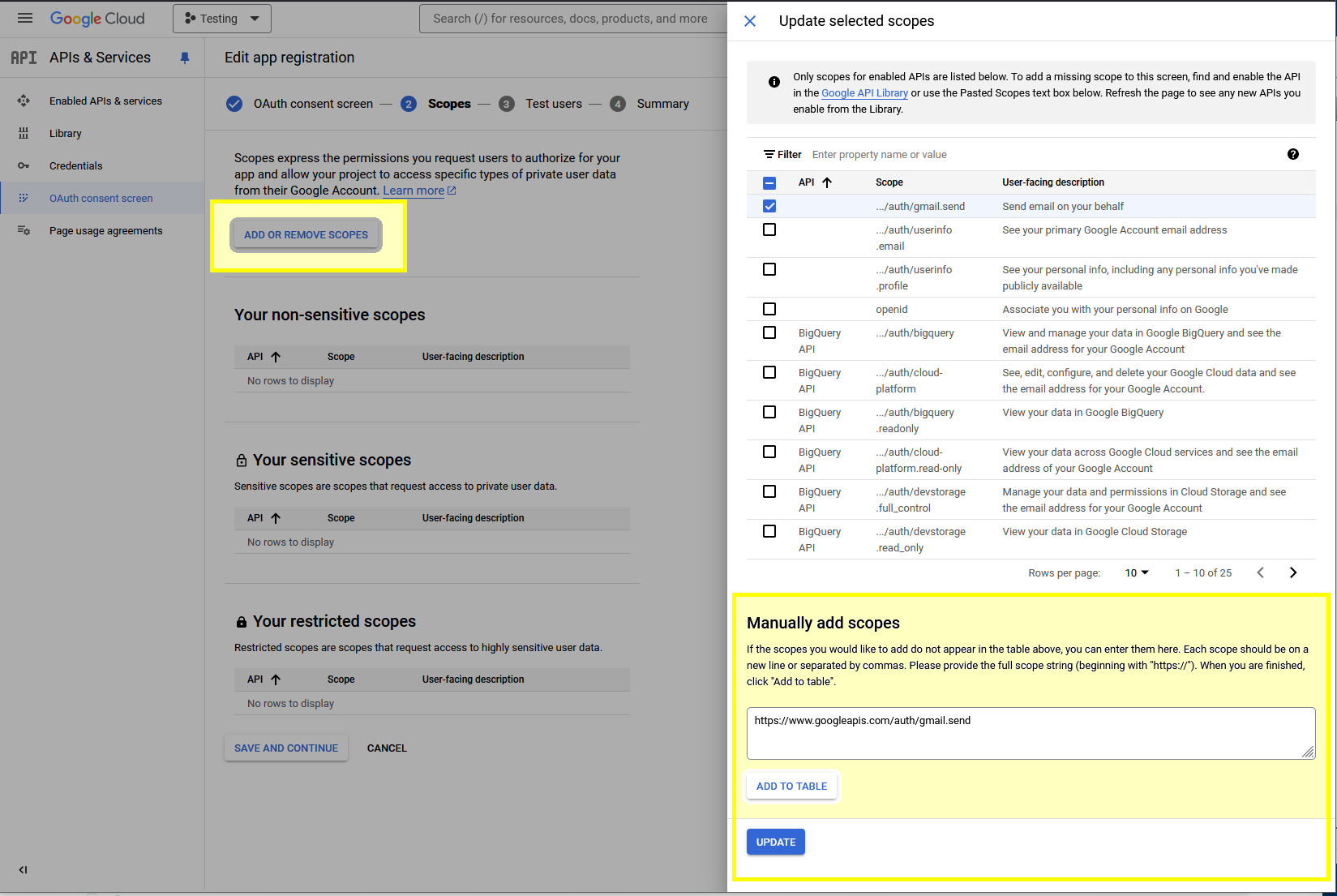How to register an application in Google cloud console for SMTP/OAuth2 ...