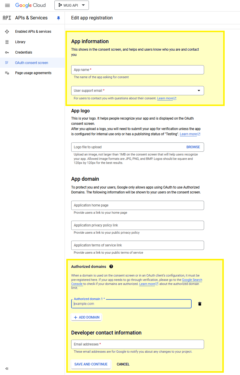 How to register an application in Google cloud console for SMTP/OAuth2 ...