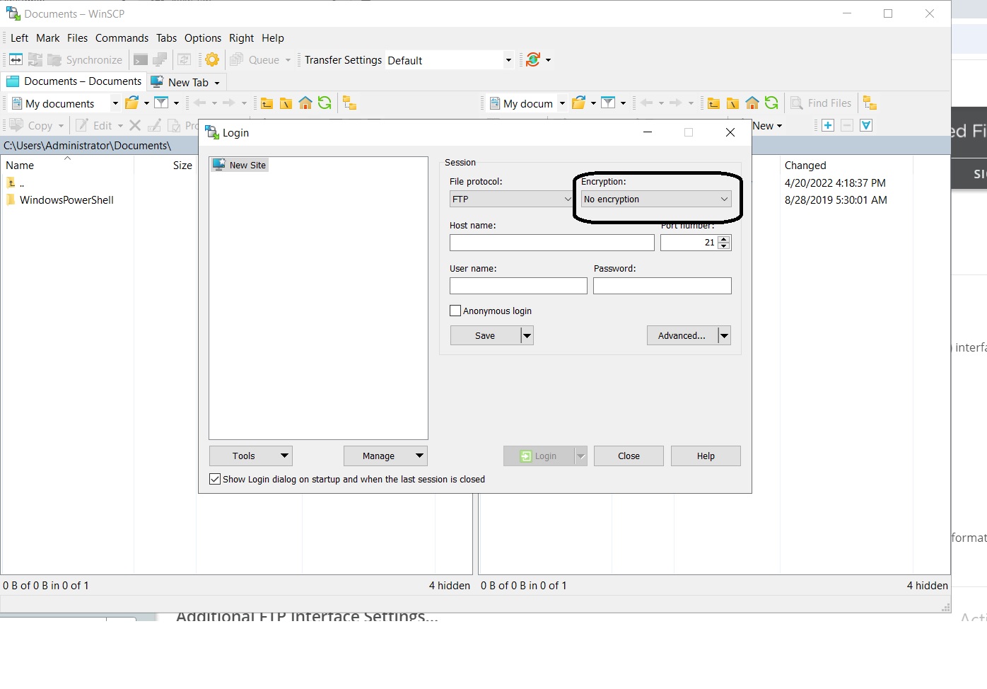 Filezilla is successfully connecting to Transfer using FTP/s but WinSCP ...