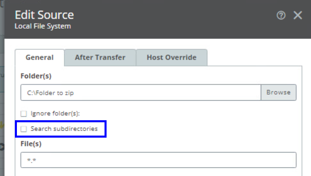 When zipping a folder, how can the source folder name be used as the ...