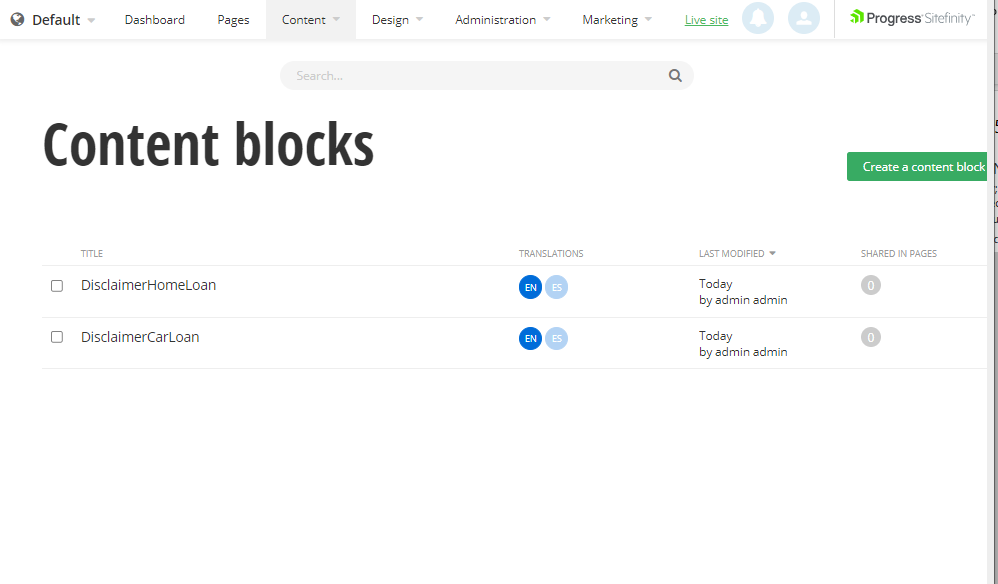 Conditionally displaying a shared Content Block inside a Dynamic item ...
