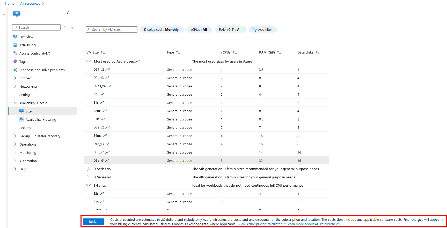 Resize Azure VM - Progress Community