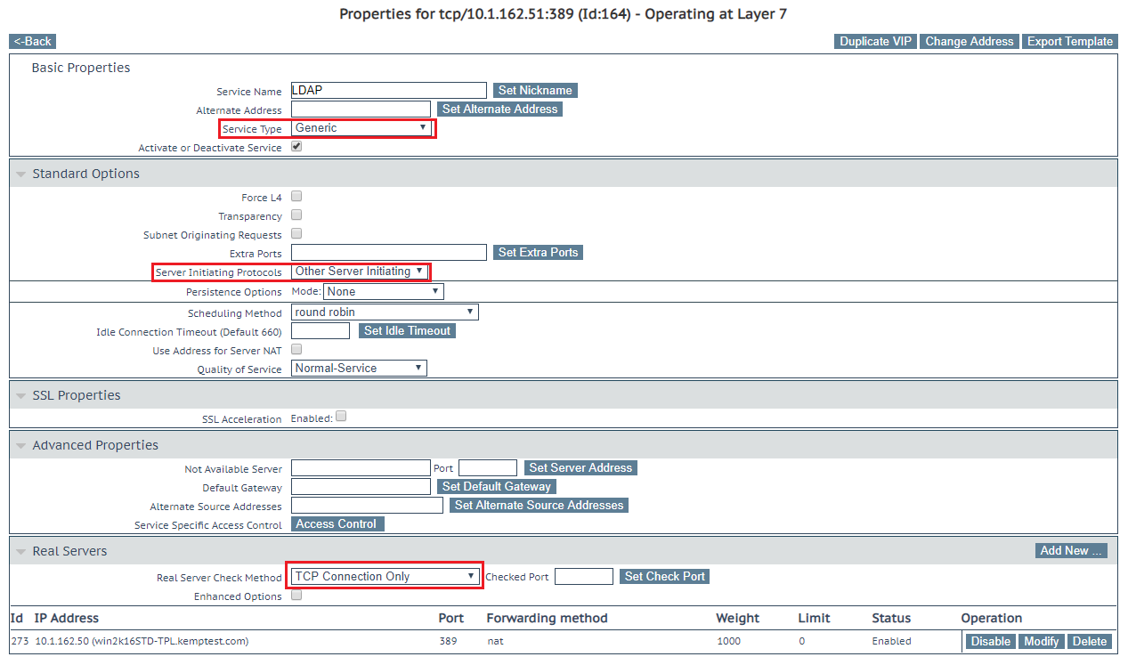 How to create a Virtual Service for Load Balancing LDAP, LDAPS or ...