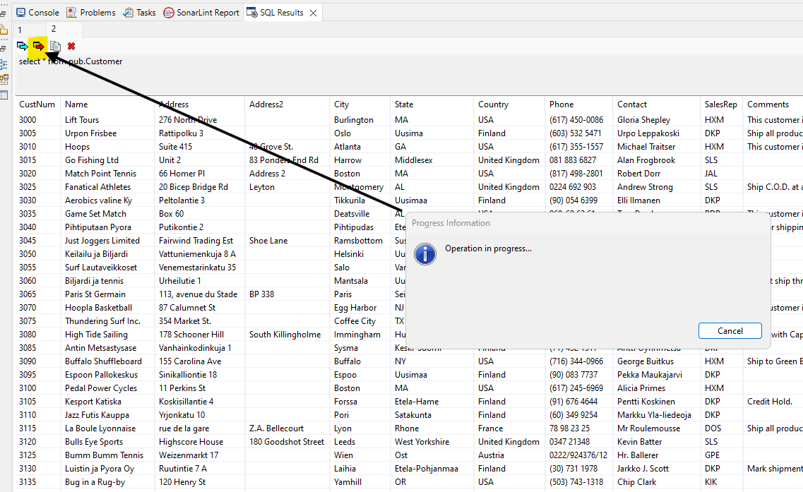 PDSOE - Retrieve* buttons do not work in DB Navigator's SQL Results ...