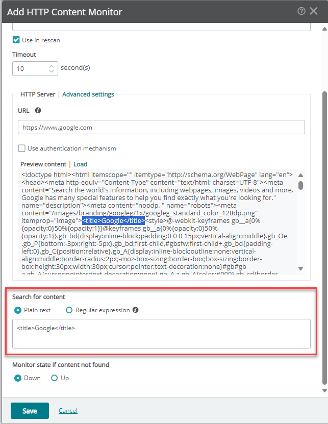 HTTP Content Monitor Setup and Testing - Progress Community