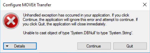 Unable to create a new SSH host key on MOVEit Transfer version 16.1 ...