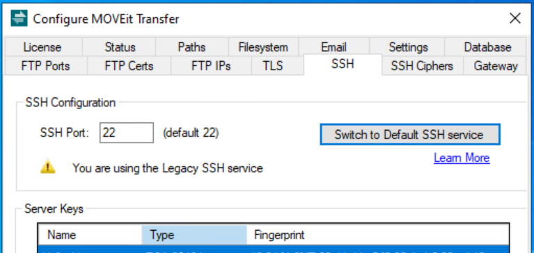 Reminder: Retirement of Legacy SFTP module in MOVEit Automation and ...