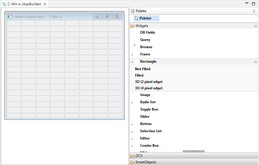 AppBuilder perspective Palette icons are not visible in Developer ...