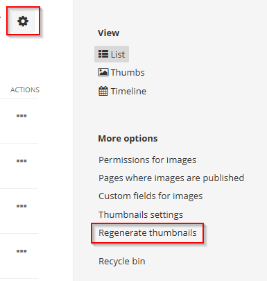 Images: How to regenerate the system thumbnail for images which are ...