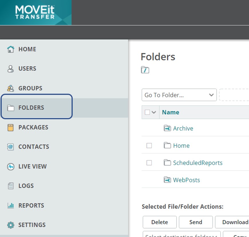 Shows the main UI and the folders selection.