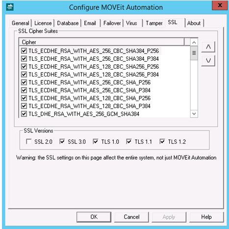 Disable SSL / TLS in MOVEit - Progress Community