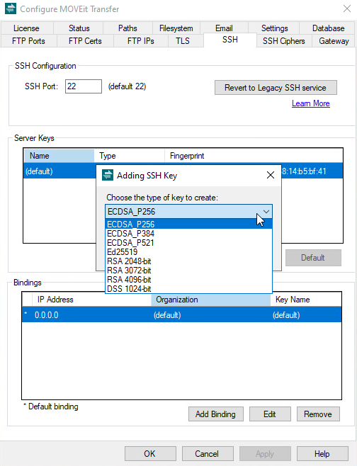 MOVEit Transfer - Hardening SSH Server - Progress Community