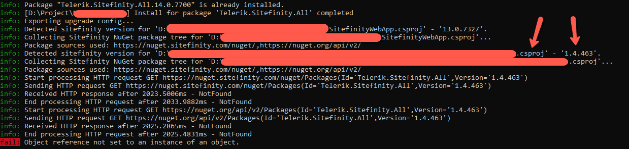 CLI Null Reference