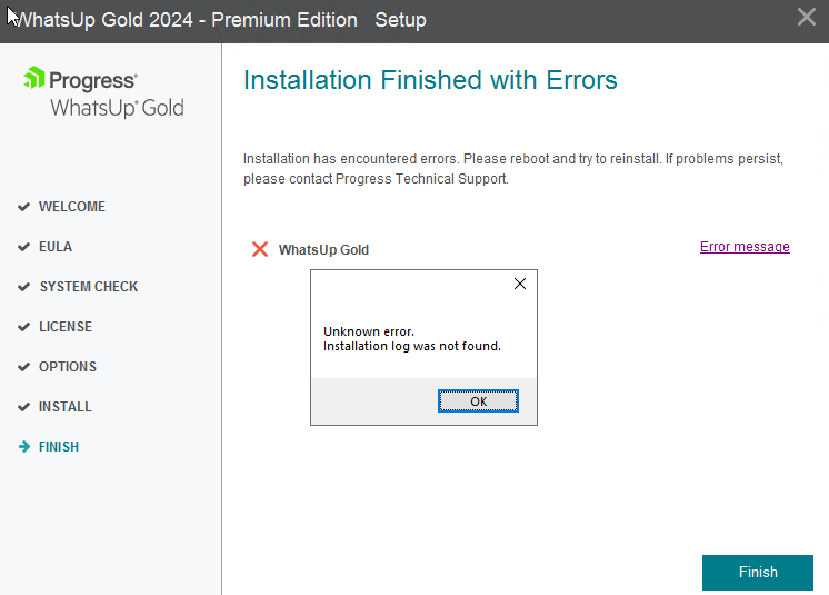 Installation Finished with errors.png