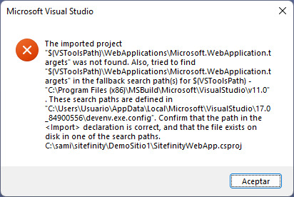 Visual Studio 2022 Community Project not load solution - Microsoft Q&A